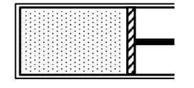 Người ta cung cấp nhiệt lượng 2 J cho chất khí đựng trong một xilanh đặt nằm ngang (ảnh 1)