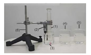 Trong thí nghiệm minh họa định luật Charles về quá trình đẳng áp của lượng khí  (ảnh 1)