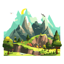 H&igrave;nh ảnh Phong Cảnh N&uacute;i Non Vectơ,vecto,hoạt H&igrave;nh,nh&atilde;n D&aacute;n Clipart Phong  Cảnh Với Những Ngọn N&uacute;i Theo Phong C&aacute;ch Hoạt H&igrave;nh PNG Miễn Ph&iacute; Tải Về -  Lovepik