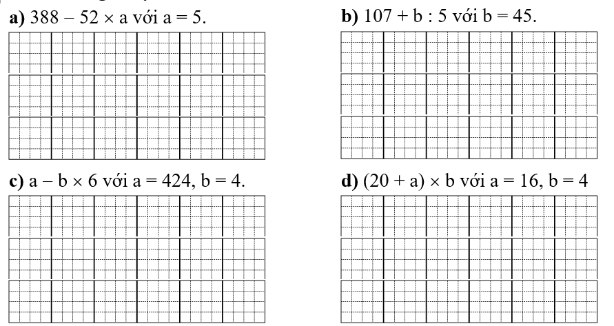 Tính giá trị của biểu thức. (ảnh 1)