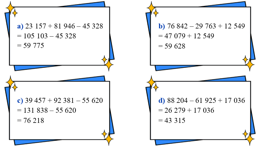 Tính giá trị của các biểu thức. (ảnh 2)