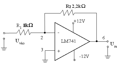 Khi một nhóm học sinh thực hiện lắp ráp và khảo sát một mạch điện tử sử dụng khuếch đại thuật toán như hình vẽ. Một số nhận định về mạch được đưa ra như sau:
 (ảnh 1)