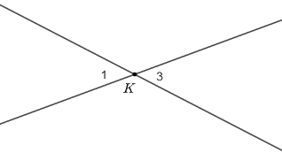 Cho định lí: “Hai góc đối đỉnh thì bằng nhau” (ảnh 1)