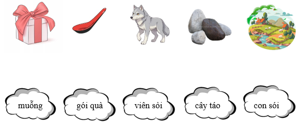 Nối ô chữ với hình:  (ảnh 1)