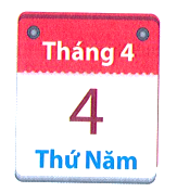 Hình bên là tờ lịch mà hôm mẹ Nam xé khỏi quyển lịch. (ảnh 1)