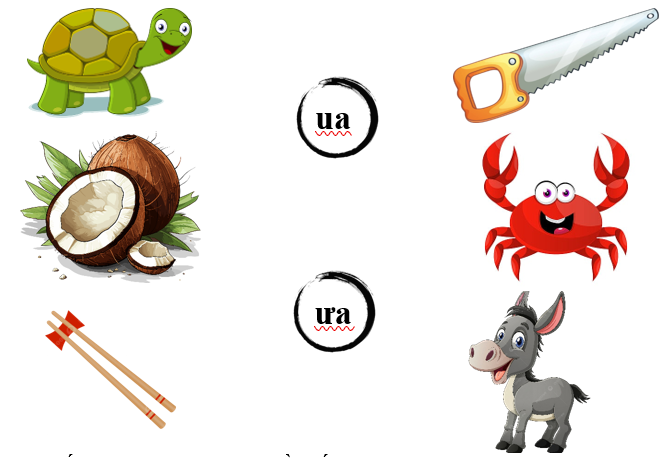 Nối đúng các hình dưới : (ảnh 1)