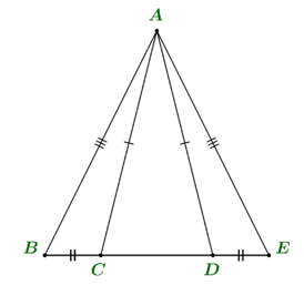 Cho hình vẽ sau. Tam giác nào bằng tam giác \(ABC\) ? (ảnh 1)