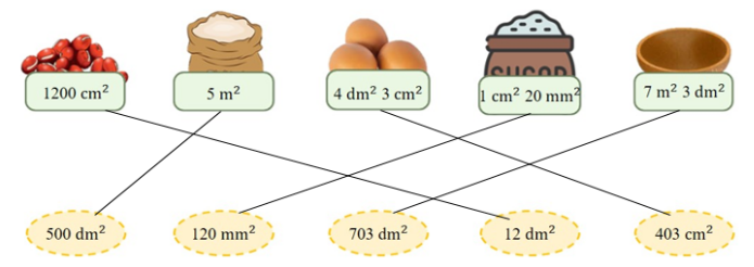 Hãy giúp mèo Đôrêmon thu thập nguyên liệu bằng cách nối các kết quả bằng nhau: (ảnh 2)