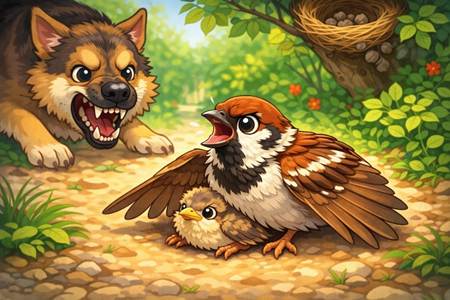 A cartoon of a dog and a bird
AI-generated content may be incorrect.