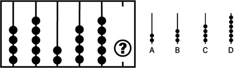 A black and white image of a abacus

Description automatically generated
