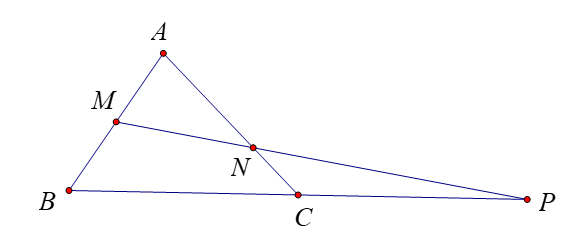 Cho tam giác \(ABC\) có \(AB = 2,AC = 3,góc BAC= 60 độ (ảnh 1)