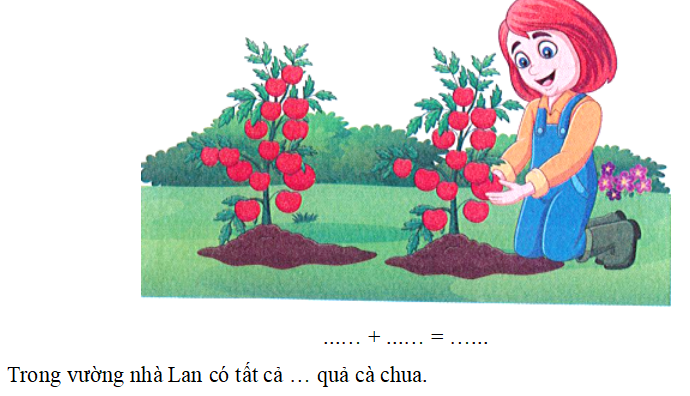 Bài tập cuối tuần Toán lớp 1 Kết nối tri thức Tuần 26 có đáp án (ảnh 1)