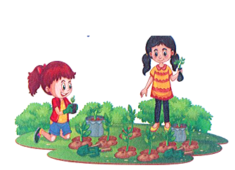 Mai và Lan cùng trồng cây trong vườn. Cả hai trồng được tất cả 27 cây (ảnh 1)