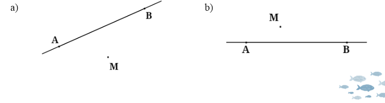 Vẽ đường thẳng đi qua điểm O vuông góc với đường thẳng AB: (ảnh 1)