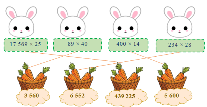 Nối hai biểu thức có giá trị bằng nhau (ảnh 2)