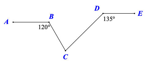 Cho hình vẽ (AB//DE). Hỏi số đo (ảnh 1)