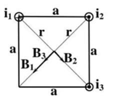 Đặt 4 dây dẫn song song với nhau trong không gian sao cho mặt phẳng (ảnh 2)
