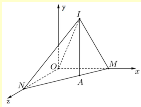 Trong không gian Oxyz, cho mặt cầu S tâm I(9;3;1) (ảnh 1)