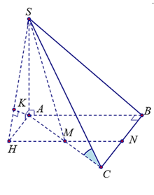 Cho hình chóp S.ABC có đáy ABC là tam giác vuông tại (ảnh 1)