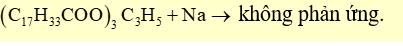 Triolein không tham gia phản ứng nào sau đây? (ảnh 2)