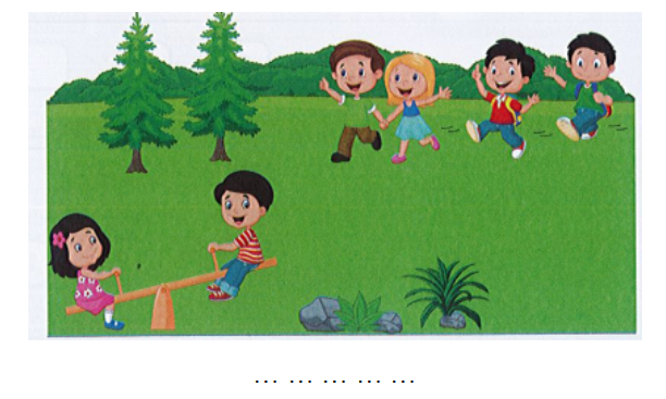 Viết phép tính thích hợp với bức tranh: (ảnh 1)