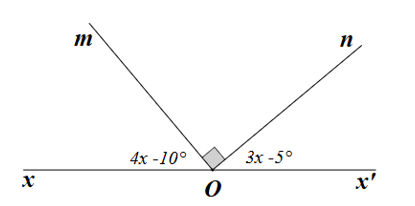 Cho hình vẽ sau: Hỏi số đo góc {xOm}\) bằng bao nhiêu độ? (ảnh 1)