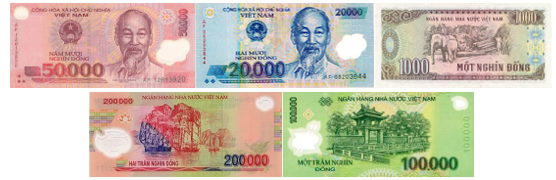 Cho các tờ tiền sau: (ảnh 1)