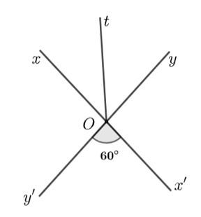 Cho  góc {xOy}\) và góc {x'Oy'}\) là hai góc đối đỉnh (ảnh 1)
