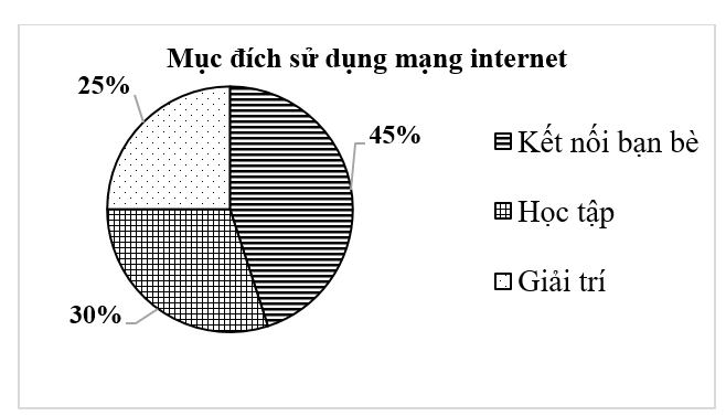 Kết quả khảo sát về mục đích vào mạng để sử dụng internet của các học sinh (ảnh 1)