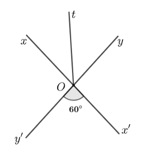 Cho xOy và x'Oy' là hai góc đối đỉnh (ảnh 1)