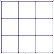 Bạn Minh có một bảng hình vuông được chia thành 9 hình vuông đơn vị cố định không xoay như hình vẽ bên (ảnh 1)