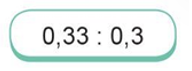 Chia nhẩm rồi thử lại bằng phép nhân (theo mẫu): 0,33 : 0,3 (ảnh 1)