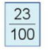 Viết các phân số sau dưới dạng tỉ số phần trăm: 23/100 (ảnh 1)
