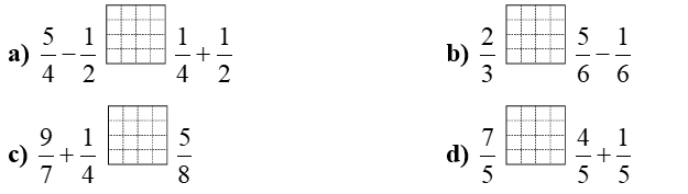 Điền dấu lớn bé bằng (ảnh 1)