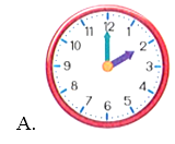 Đồng hồ chỉ 2 giờ là: (ảnh 1)