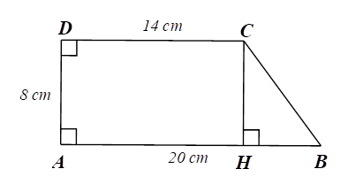 Cho hình vẽ bên. Chu vi của tứ giác ABCD là (ảnh 2)