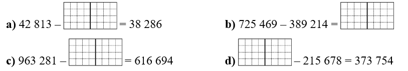 Điền số thích hợp vào ô trống. (ảnh 1)