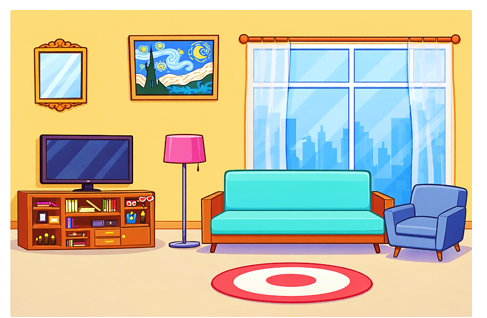 Khoanh tròn vào đồ vật có cặp đoạn thẳng song song trong hình. (ảnh 1)