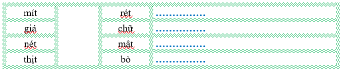 Nối đúng rồi viết lại từ ngữ: (ảnh 1)