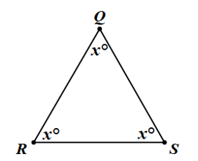 Cho hình dưới đây: Giá trị \(x\) trong hình trên bằng bao nhiêu độ? (ảnh 1)
