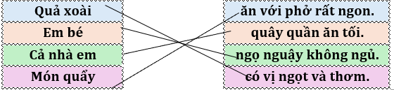 Em hãy nối để tạo thành câu có nghĩa: (ảnh 2)