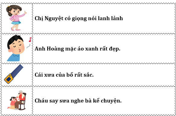 Điền vào chỗ trống: “cưa, xanh, lảnh, sưa” vào chỗ trống.  (ảnh 2)