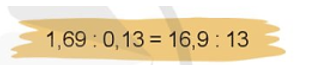 Tìm lỗi sai rồi sửa lại cho đúng: 1,69 : 0,13 (ảnh 1)