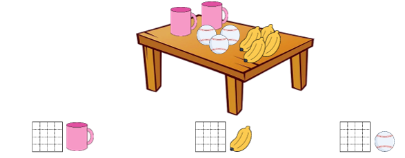 Điền vào ô trống cho thích hợp: Trên bàn có: (ảnh 1)