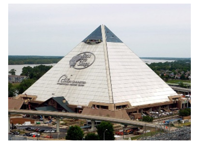 Cho biết kim tự th&aacute;p Memphis tại bang Tennessee (Mỹ) c&oacute; dạng h&igrave;nh ch&oacute;p tứ gi&aacute;c đều với chiều cao (ảnh 1)