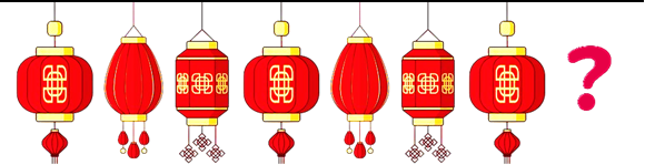 Để trang trí khu phố ngày Tết, người ta treo các chiếc đèn lồng theo quy luật như sau: (ảnh 1)