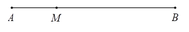 Cho điểm M thuộc đoạn thẳng AB, thỏa mãn AM/MB =3/8.Tỉ số AM/AB là (ảnh 1)