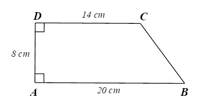 Cho hình vẽ bên. Chu vi của tứ giác ABCD là (ảnh 1)