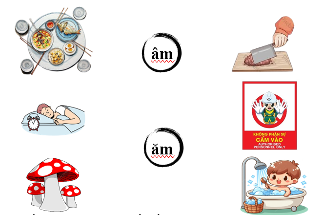 Nối đúng các hình dưới : (ảnh 1)