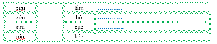 Nối đúng rồi viết lại từ ngữ: (ảnh 1)